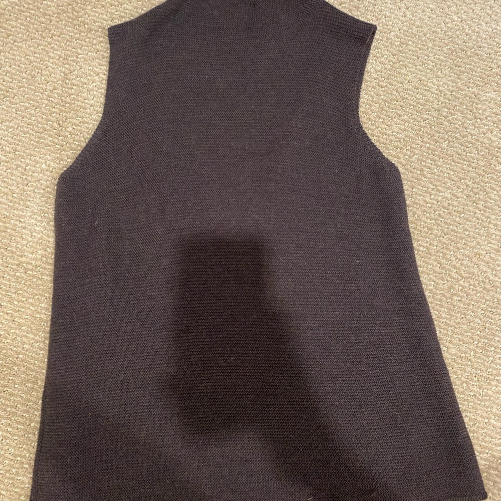 Eileen fisher brown seater vest large